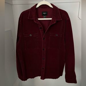 Red Corduroy Overshirt